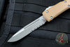 Microtech Ultratech Single Edge OTF Knife Tan G-10 Top Apocalyptic Finished Part Serrated Blade 121-11 APGTTAS