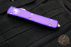 Microtech Ultratech OTF Knife- Purple Handle- Stonewash Part Serrated Blade 121-11 PU