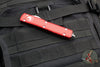 Microtech Ultratech OTF Knife- Red Handle- Stonewash Part Serrated Blade 121-11 RD