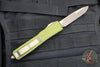 Microtech Ultratech OTF Knife- Single Edge- OD Green Handle- Bronze Apocalyptic Blade 121-13 APOD