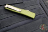 Microtech Ultratech OTF Knife- Single Edge- OD Green Handle- Bronze Apocalyptic Blade 121-13 APOD