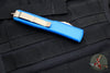 Microtech Ultratech OTF Knife- Single Edge- Blue Handle- Bronzed Blade 121-13 BL