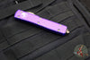 Microtech Ultratech OTF Knife- Single Edge- Purple Handle- Bronzed Finished Blade 121-13 PU