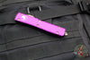 Microtech Ultratech OTF Knife- Single Edge- Violet Handle- Bronzed Finished Blade 121-13 VI