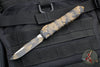 Microtech Ultratech OTF Knife- Single Edge- Coyote Camo Handle- Coyote Camo Finished Plain Blade 121-1 CCS