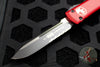 Microtech Ultratech OTF Knife- Red Handle- Black Part Serrated Blade 121-2 RD