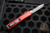 Microtech Ultratech OTF Knife- Red Handle- Black Part Serrated Blade 121-2 RD