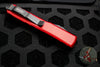 Microtech Ultratech OTF Knife- Red Handle- Black Part Serrated Blade 121-2 RD