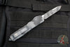 Microtech Ultratech OTF Knife- Single Edge- Urban Camo Handle- Urban Camo Finished Part Serrated Blade 121-2 UCS