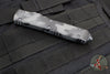 Microtech Ultratech OTF Knife- Single Edge- Urban Camo Handle- Urban Camo Finished Part Serrated Blade 121-2 UCS