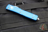 Microtech Ultratech Blue Single Edge SE OTF Knife Satin Blade 121-4 BL