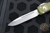 Microtech Ultratech OTF Knife- Single Edge- OD Green Handle- Satin Blade 121-4 OD