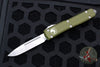 Microtech Ultratech OTF Knife- Single Edge- OD Green Handle- Satin Blade 121-4 OD