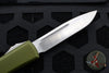 Microtech Ultratech OTF Knife- Single Edge- OD Green Handle- Satin Blade 121-4 OD