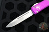 Microtech Ultratech OTF Knife- Single Edge- Violet Handle- Satin Blade 121-4 VI