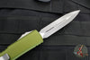Microtech Ultratech OTF Knife- Double Edge- OD Green Handle- Apocalyptic Blade 122-10 APOD