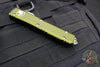Microtech Ultratech OTF Knife- Double Edge- OD Green Handle- Apocalyptic Blade 122-10 APOD