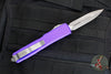 Microtech Ultratech OTF Knife- Double Edge- Purple Handle- Apocalyptic Finished Blade 122-10 APPU