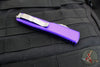 Microtech Ultratech OTF Knife- Double Edge- Purple Handle- Apocalyptic Finished Blade 122-10 APPU