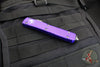 Microtech Ultratech OTF Knife- Double Edge- Purple Handle- Apocalyptic Finished Blade 122-10 APPU
