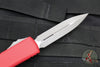 Microtech Ultratech OTF Knife- Double Edge- Red Handle- Apocalyptic Blade 122-10 APRD