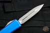 Microtech Ultratech OTF Knife- Double Edge- Distressed Blue- Apocalyptic Blade 122-10 DBL