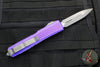 Microtech Ultratech OTF Knife- Double Edge- Purple Handle- Apocalyptic Blade 122-10 DPU