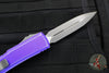 Microtech Ultratech OTF Knife- Double Edge- Purple Handle- Apocalyptic Blade 122-10 DPU
