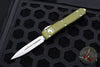 Microtech Ultratech OTF Knife- Double Edge- OD Green Handle- Stonewash Blade 122-10 OD