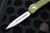 Microtech Ultratech OTF Knife- Double Edge- OD Green Handle- Stonewash Blade 122-10 OD