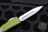 Microtech Ultratech OTF Knife- Double Edge- OD Green Handle- Stonewash Blade 122-10 OD