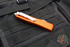 Microtech Ultratech OTF Knife- Double Edge- Orange with Stonewash Blade 122-10 OR