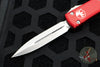 Microtech Ultratech Red Double Edge DE OTF Knife with Stonewash Blade 122-10 RD