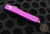 Microtech Ultratech OTF Knife- Double Edge- Violet Handle with Stonewash Blade 122-10 VI