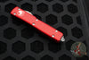 Microtech Ultratech OTF Knife- Double Edge- Red Handle with Stonewash Part Serrated Blade 122-11 RD