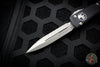 Microtech Ultratech OTF Knife- Double Edge- Black Handle- Apocalyptic Full Serrated Blade 122-12 AP