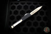 Microtech Ultratech OTF Knife- Double Edge- Black Handle- Apocalyptic Full Serrated Blade 122-12 AP
