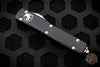 Microtech Ultratech OTF Knife- Double Edge- Black Handle- Apocalyptic Full Serrated Blade 122-12 AP