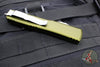 Microtech Ultratech OTF Knife- Double Edge- OD Green Handle- Full Serrated Stonewash Blade 122-12 OD