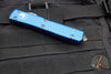 Microtech Ultratech OTF Knife- Double Edge- Blue Handle- Bronzed Apocalyptic Blade and Hardware 122-13 APBL