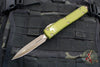 Microtech Ultratech OTF Knife- Double Edge- OD Green Handle- Bronzed Apocalyptic Blade and Hardware 122-13 APOD