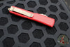 Microtech Ultratech OTF Knife- Double Edge- Red Handle- Bronzed Apocalyptic Blade and Hardware 122-13 APRD