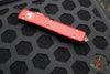 Microtech Ultratech OTF Knife- Double Edge- Red Handle- Bronzed Apocalyptic Blade and Hardware 122-13 APRD