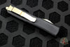 Microtech Ultratech OTF Knife- Double Edge- Black Handle- Bronzed Blade and Hardware 122-13