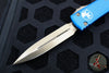Microtech Ultratech OTF Knife- Double Edge- Blue Handle- Bronzed Blade 122-13 BL