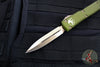 Microtech Ultratech OTF Knife- Double Edge- OD Green Handle- Bronzed Blade 122-13 OD