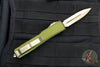 Microtech Ultratech OTF Knife- Double Edge- OD Green Handle- Bronzed Blade 122-13 OD
