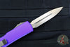 Microtech Ultratech OTF Knife- Double Edge- Purple Handle- Bronzed Blade 122-13 PU