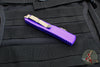 Microtech Ultratech OTF Knife- Double Edge- Purple Handle- Bronzed Blade 122-13 PU