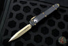 Microtech Ultratech OTF Knife- Black Handle- Bronzed Full Serrated Blade 122-15